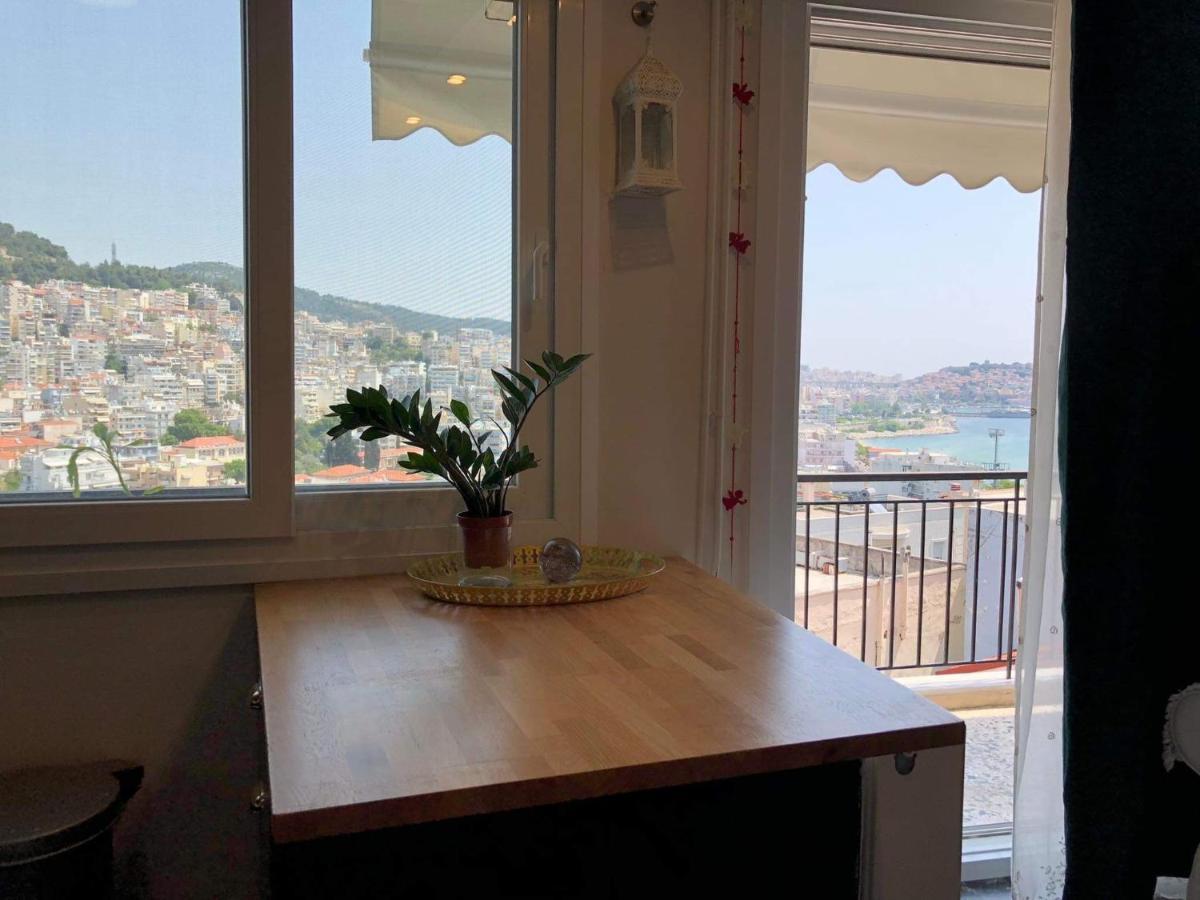 Sea And Castle Panoramic View Apartment Kavála Luaran gambar