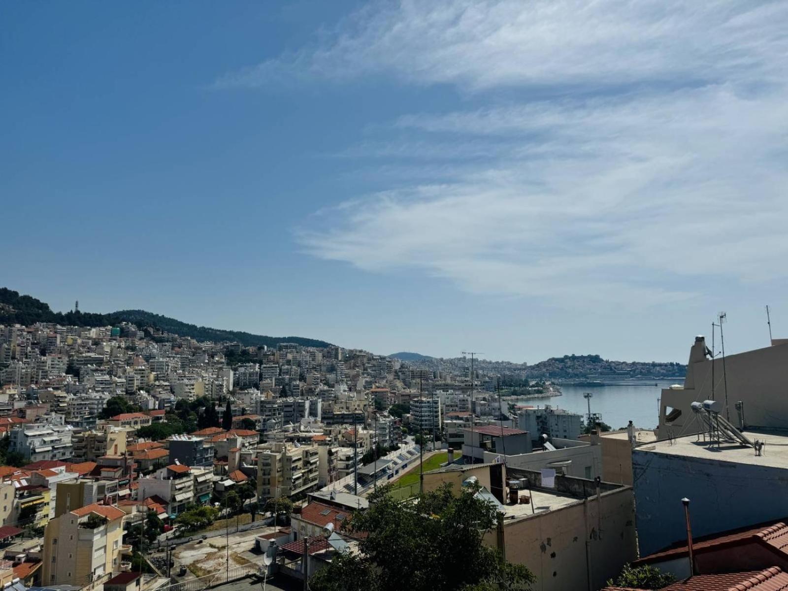 Sea And Castle Panoramic View Apartment Kavála Luaran gambar